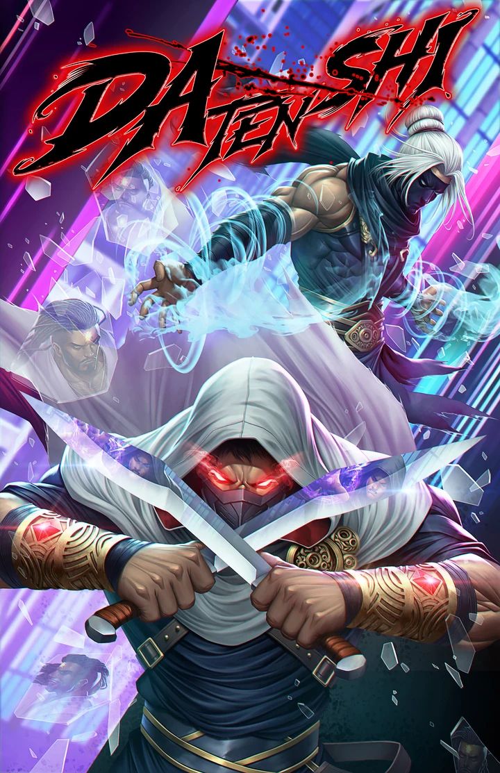 The complete Da Ten Shi cover illustration.